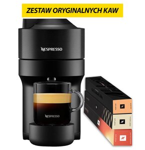Ekspres DELONGHI Nespresso Vertuo Pop ENV90.B + zestaw kaw