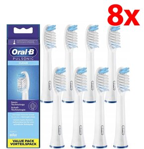 Oryginalna końcówka szczoteczki ORAL-B Pulsonic Clean (8 szt.) (Delikatne czyszczenie)