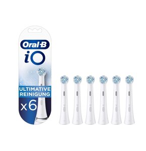 Oryginalna końcówka szczoteczki ORAL-B iO Ultimate Clean Biały (6 sztuk) (Usuwa płytkę bakteryjna)