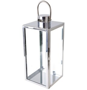 Lampion MY HOME Decor Silver Srebrny