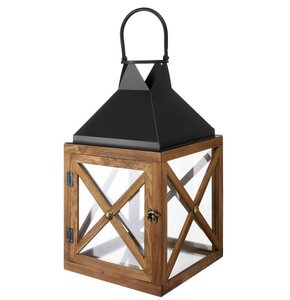 Lampion MY HOME Dark Wood 66558 Antracytowo-brązowy