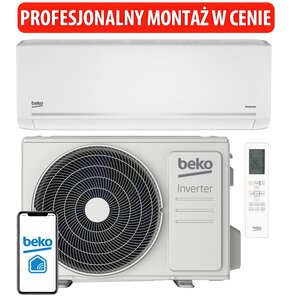Klimatyzator Split, Pompa ciepła powietrze - powietrze BEKO BEEPGH 095/BEEPGH 096 2.6 kW z usługą montażu