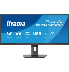Monitor IIYAMA ProLite XCB3494WQSU-B1 34" 3440 x 1440 120Hz 0.4 [MPRT] Curved
