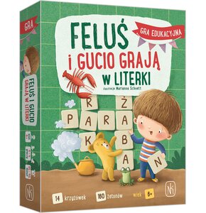 Gra edukacyjna NASZA KSIĘGARNIA Feluś i Gucio grają w literki