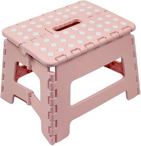 Stołek składany HOME & STYLING COLLECTION 1070285 Różowy