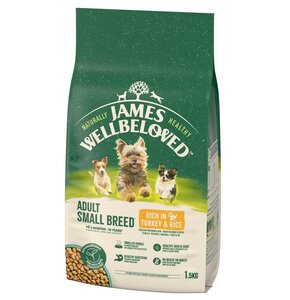 Karma dla psa JAMES WELLBELOVED Adult Monobiałkowa Małe rasy Indyk 1.5 kg