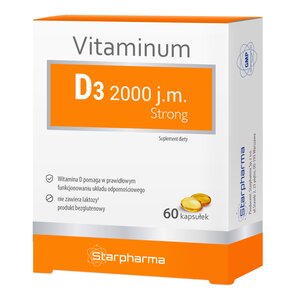 Witamina D3 STARPHARMA 2000 Strong (60 kapsułek)