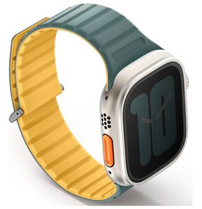 Pasek UNIQ Revix Evo do Apple Watch 1/2/3/4/5/6/7/8/9/SE/SE2/Ultra/Ultra2 (42/44/45/49 mm) Zielono-żółty