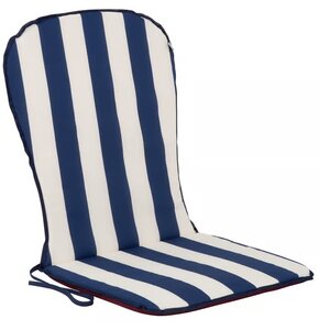 Poduszka na krzesło PATIO D001-03PB / C009-21PB 89 x 44 cm Biało-niebieski