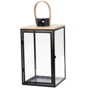 Lampion MY HOME Dark Leather 66583 Czarno-ecru