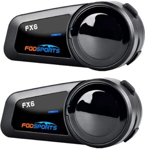 Interkom motocyklowy FODSPORTS FX6 (2 szt.)