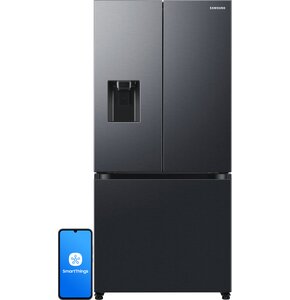 Lodówka SAMSUNG RF50C530EB1 EO Side by Side AI No Frost 177.6cm Kostkarka Dystrybutor wody Grafitowa stal