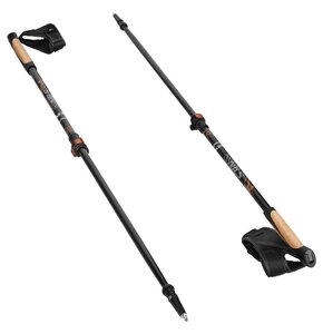 Kijki do nordic walking NILS NW8613 (93 - 125 cm) Czarno-złoty