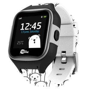 Smartwatch MOTUS Watchy Teddy Geometric Czarno-biały