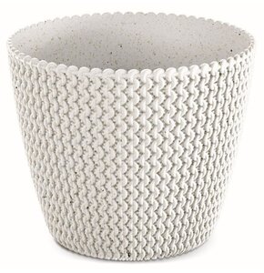Doniczka PROSPERPLAST Splofy Eco Wood DSP260W-S449W 8L Biały