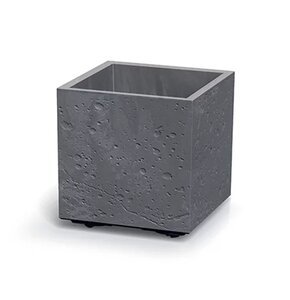 Doniczka PROSPERPLAST Sierra Square Beton Effect DSI300E Ciemnoszary