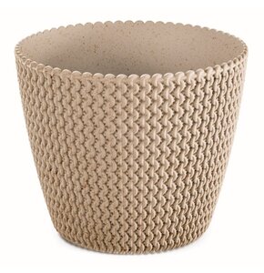 Doniczka PROSPERPLAST Splofy Eco Wood DSP260W-4665W 8L Beżowy