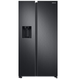 Lodówka SAMSUNG RS68A884CB1 EF Side by Side No frost 178cm Grafitowa stal Podajnik wody Kostkarka