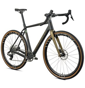 Rower gravel FONDRIEST Panther 1.0 Carbon Apex Axs M21 28 cali męski Matowy czarny