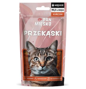 Przysmak dla kota PAN MIĘSKO Przekąski Kurczak 50 g