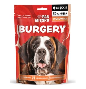 Przysmak dla psa PAN MIĘSKO Burgery Wołowina 100 g