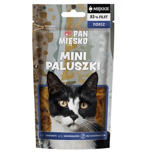 Przysmak dla kota PAN MIĘSKO Mini paluszki Dorsz 50 g