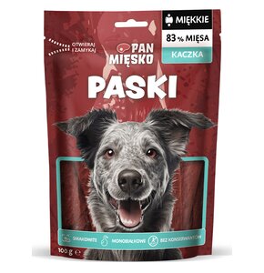 Przysmak dla psa PAN MIĘSKO Paski Kaczka 100 g