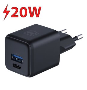 Ładowarka sieciowa 3MK Hyper GaN Charger 20W Czarny