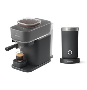 Ekspres PHILIPS Baristina BAR300/60 z zautomatyzowanym procesem mielenia i zaparzania + Spieniacz PHILIPS Baristina BAR311/60 Czarny