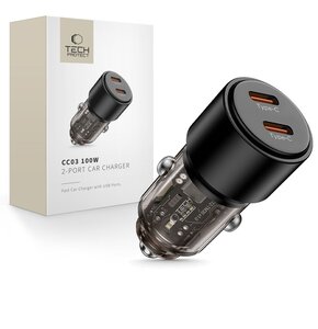 Ładowarka samochodowa TECH-PROTECT CC03 PD100W Czarny