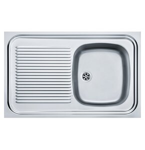 Zlewozmywak jednokomorowy z ociekaczem FRANKE Sara SXN 711 ECO 103.0205.153 Stalowy 50x80
