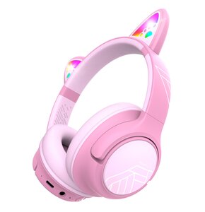 Słuchawki nauszne POWERLOCUS Bobo Cat Ears Różowy