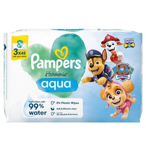 Chusteczki nawilżane PAMPERS Harmonie Aqua Psi Patrol (144 szt.)