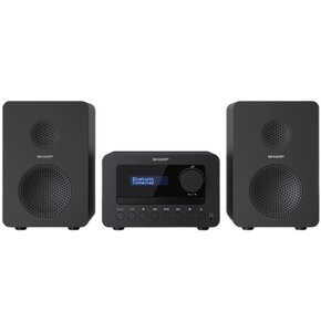 Wieża SHARP XL-B514 BK Czarna, Odtw.CD/-R/-RW/MP3, Blutooth,Tuner FM,Wejście AUX,Wyłącznik czasowy,Korektor dźwięku
