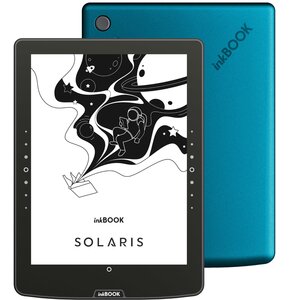 Czytnik e-booków INKBOOK Solaris 6", Podświetlany ekran, Wi-Fi, Bez reklam Turkusowy