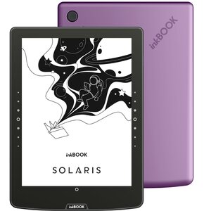 Czytnik e-booków INKBOOK Solaris 6", Podświetlany ekran, Wi-Fi, Bez reklam Fioletowy