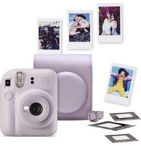 Aparat FUJIFILM Instax Mini 12 Fioletowy + Pokrowiec + Ramki na zdjęcia