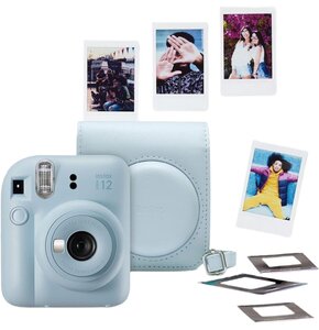 Aparat FUJIFILM Instax Mini 12 Niebieski + Pokrowiec + Ramki na zdjęcia