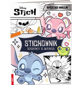 Książka z zadaniami Disney Stitch Stichownik Zabawy z mangą (miękka okładka)