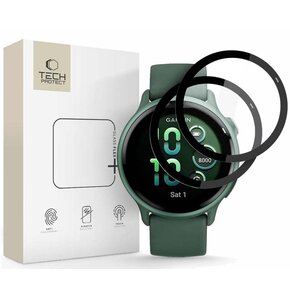 Szkło hybrydowe TECH-PROTECT Glass Flex+ do Garmin Vivoactive 6 Czarny (2 szt.)