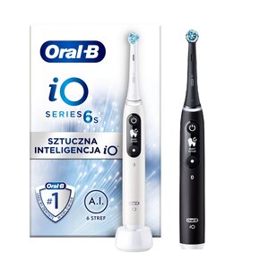 Szczoteczka magnetyczna ORAL-B iO 6 Biały + Szczoteczka magnetyczna ORAL-B iO 6 Czarny