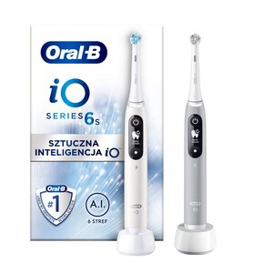 Szczoteczka magnetyczna ORAL-B iO 6 Biały + Szczoteczka magnetyczna ORAL-B iO 6 Szary