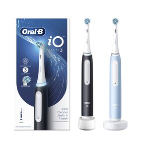 Szczoteczka magnetyczna ORAL-B iO 3 Czarny + Szczoteczka magnetyczna ORAL-B iO 3 Niebieski