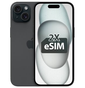 Smartfon APPLE iPhone 15 5G 256GB 6.1" Czarny 2x eSIM