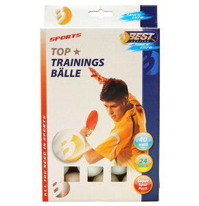 Piłeczki do ping ponga BEST SPORTING Training Biały (24 szt.)