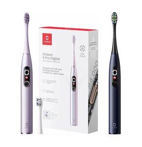 Szczoteczka soniczna OCLEAN X Pro Digital Fioletowy + Szczoteczka soniczna OCLEAN X Pro Digital Granatowy