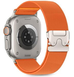 Pasek TECH-PROTECT Nylon Clasp do Apple Watch 6/7/8/9/SE/Ultra (44/45/46/49mm) Pomarańczowy