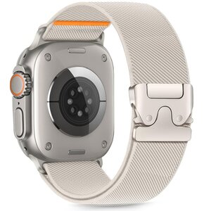 Pasek TECH-PROTECT Nylon Clasp do Apple Watch 6/7/8/9/SE/Ultra (44/45/46/49mm) Tytanowy