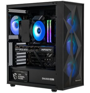Komputer MAD DOG DIAXID605-I16DR32 i5-14400F 32GB RAM 1TB SSD GeForce RTX5070 DLSS 4 Wi-Fi