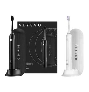 Szczoteczka soniczna SEYSSO Carbon Basic Czarny + Szczoteczka soniczna SEYSSO Carbon Basic Biała
